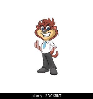 Smart tasmanie diable dessin illustration vecteur eps format , adapté à vos besoins de conception, logo, illustration, animation, etc Illustration de Vecteur