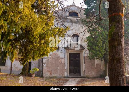 Italie Veneto Asolo - Église de San Gottardo (XIII-XVI siècle ) Banque D'Images