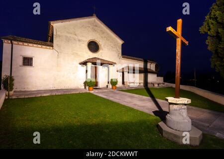 Italie Vénétie Asolo l'église de S. Anna Banque D'Images