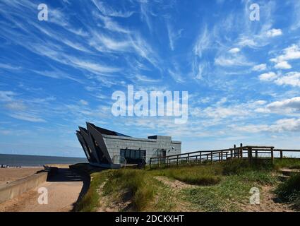 L'Observatoire de la mer du Nord, Chapel Point, chapelle St Leonards, Skegness, dans le Lincolnshire, Royaume-Uni Banque D'Images