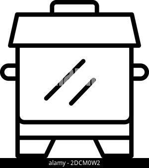 Icône fumeur de cuisson. Outline Cook Smoker vector icône pour la conception de Web isolée sur fond blanc Illustration de Vecteur