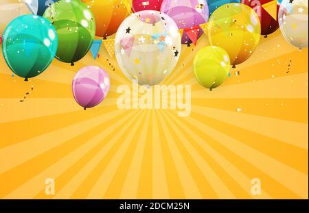 Arrière-plan de vacances abstrait avec bulles. Peut être utilisé pour la publicité, la promotion et la carte d'anniversaire ou l'invitation. Illustration vectorielle EPS10 Illustration de Vecteur