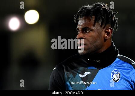 Cesena, Italie. 21 novembre 2020. Duvan Zapata d'Atalanta BC se réchauffe pendant la série UN match de football entre Spezia Calcio et Atalanta BC au stade Dino Manuzzi de Cesena (Italie), le 20 novembre 2020. Photo Andrea Staccioli/Insidefoto crédit: Insidefoto srl/Alamy Live News Banque D'Images