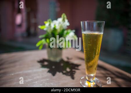 Bière froide à Hua Hin, Thaïlande Banque D'Images