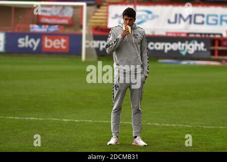 EXETER, ANGLETERRE. 21 NOVEMBRE George Blackwood d'Oldham Athletic avant le match Sky Bet League 2 entre Exeter City et Oldham Athletic au parc St James', Exeter, le samedi 21 novembre 2020. (Credit: Eddie Garvey | MI News) Credit: MI News & Sport /Alay Live News Banque D'Images