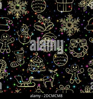 Modèle sans couture de Noël Illustration de Vecteur