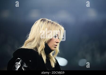 Turin, Italie. 21 novembre 2020. La journaliste de la télévision italienne DAZN Diletta Leotta pendant la série UN match de football entre Juventus FC et Cagliari Calcio au stade Allianz le 21 novembre 2020 à Turin, Italie pendant la série UN match de football entre Juventus FC et Cagliari Calcio au stade Allianz le 21 novembre 2020 à Turin, Italie (photo par Alberto Gandolfo/Pacific Press/Sipa USA) crédit: SIPA USA/Alay Live News Banque D'Images