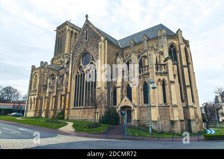 Église Sanint-Martin à Villers-sur-Mer, Normandie, France Banque D'Images