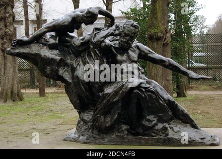 Auguste Rodin (1840-1917). Sculpteur français. Monument à Victor Hugo, 1890. Bronze. Jardin de sculptures. Musée Rodin. Paris. France. Banque D'Images