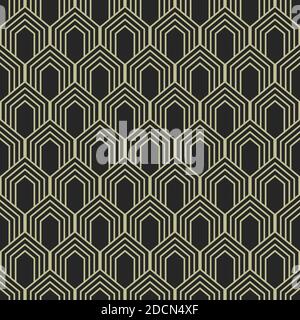 Motif sans couture dans le style art déco. Arrière-plan géométrique art déco Illustration de Vecteur