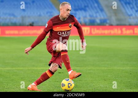 Rome, Italie. 22 novembre 2020. Rick Karsdorp d'AS Roma en action pendant la série UN match de football entre AS Roma et Parme Calcio 1913 au stade Olimpico de Roma (Italie), le 22 novembre 2020. Photo Antonietta Baldassarre/Insidefoto Credit: Insidefoto srl/Alay Live News Banque D'Images