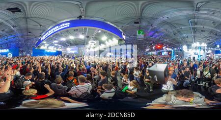 Vue panoramique à 360° de Salon de la gamescom à Cologne, 21.08.2019