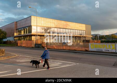 Omniplex Cinema Centre site de construction de Killarney et nouveau développement par Griffin Brothers Contracting à Killarney, Irlande en octobre 2020 Banque D'Images