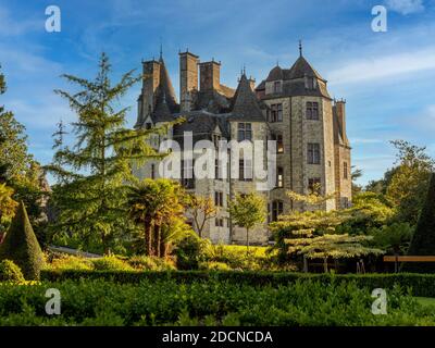 Tourlaville, France juillet 2020 Château de Ravalet au nord de la Normandie, vue sur le château et la foi, un bel endroit à visiter par les touristes, Banque D'Images