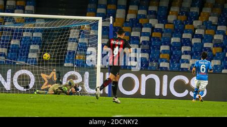 Naples, Campanie, Italie. 22 novembre 2020. Pendant le match de football italien Serie A SSC Napoli vs FC Milan le 22 novembre 2020 au stade San Paolo à Naples.in photo: MERET crédit: Fabio Sasso/ZUMA Wire/Alay Live News Banque D'Images