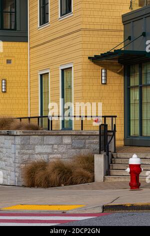 Architecture moderne dans Steveston Village Colombie-Britannique Canada Banque D'Images