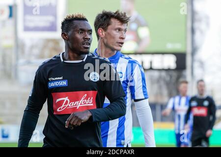 Odense, Danemark. 22 novembre 2020. Rilwan Hassan (77) de Sonderjyske vu pendant le match 3F Superliga entre Odense Boldklub et Sonderjyske au Parc d'énergie de la nature à Odense. (Crédit photo : Gonzales photo/Alamy Live News Banque D'Images