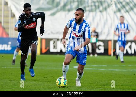 Odense, Danemark. 22 novembre 2020. Issam Jebali (7) d'OB observé pendant le match 3F Superliga entre Odense Boldklub et Sonderjyske au Parc d'énergie de la nature à Odense. (Crédit photo : Gonzales photo/Alamy Live News Banque D'Images