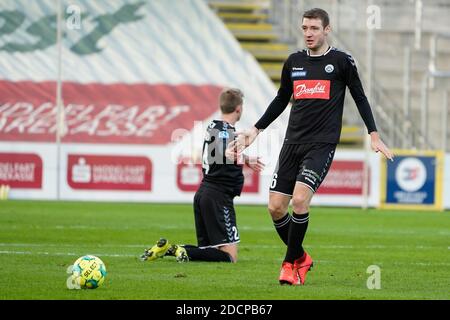 Odense, Danemark. 22 novembre 2020. Patrick Banggaard (26) de Sonderjyske vu pendant le match 3F Superliga entre Odense Boldklub et Sonderjyske au Parc d'énergie de la nature à Odense. (Crédit photo : Gonzales photo/Alamy Live News Banque D'Images