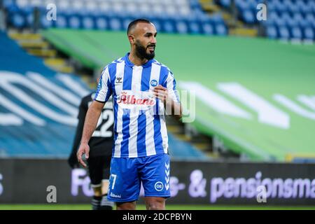 Odense, Danemark. 22 novembre 2020. Issam Jebali (7) d'OB observé pendant le match 3F Superliga entre Odense Boldklub et Sonderjyske au Parc d'énergie de la nature à Odense. (Crédit photo : Gonzales photo/Alamy Live News Banque D'Images