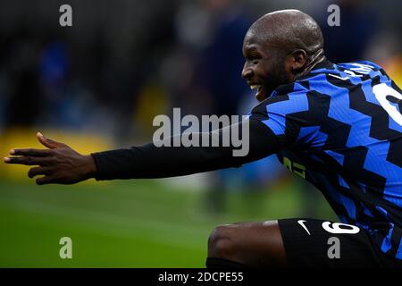 Milan, Italie - 22 novembre 2020 : le Romelu Lukaku du FC Internazionale célèbre lors du match de football de la série A entre le FC Internazionale et le FC Torino. Le FC Internazionale a remporté 4-2 victoires sur le FC Torino. Credit: Nicolò Campo/Alay Live News Banque D'Images