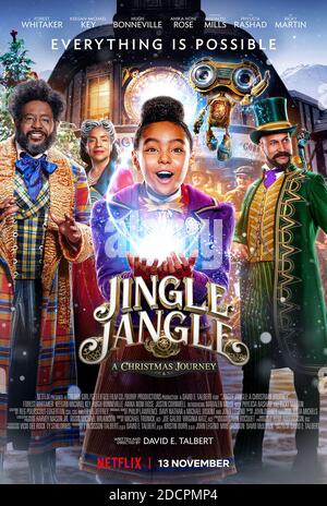 DATE DE SORTIE: 13 novembre 2020 TITRE: Jingle Jangle: A Christmas Journey STUDIO: Netflix DIRECTEUR: David E. Talbert PARCELLE: Un monde imaginaire vient à la vie dans un conte de vacances d'un excentrique toymaker, sa petite-fille aventureuse, et une invention magique qui a le pouvoir de changer leur vie pour toujours. AVEC: Poster Art. (Credit image: © Netflix/Entertainment Pictures) Banque D'Images