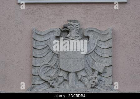 armoiries de la république d'autriche sur un mur Banque D'Images