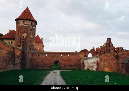 Varsovie, Pologne - 15 août 2010 : château de Malbork, anciennement château de Marienburg. Le siège du Grand Maître des Chevaliers teutoniques. Banque D'Images