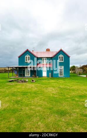 Tower House construit c1893 Shooting Lodge en fer ondulé bâtiment, Bawdsey, Suffolk, Angleterre, Royaume-Uni Banque D'Images