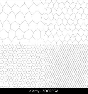 Tessellation, aléatoire, tuiles de mosaïque irrégulières, pierres, motif de pierre, arrière-plan - illustration vectorielle de stock, graphiques clip-art Illustration de Vecteur