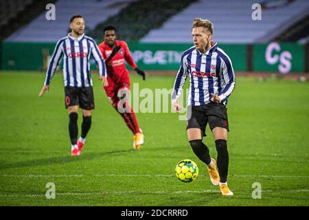 Aarhus, Danemark. 22 novembre 2020. Bror Blume de l'AGF vu pendant le match 3F Superliga entre Aarhus GF et le FC Midtjylland au parc Ceres à Aarhus. (Crédit photo : Gonzales photo/Alamy Live News Banque D'Images