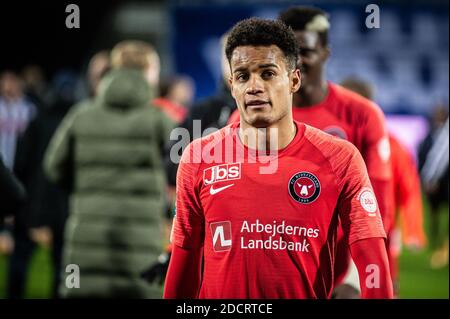 Aarhus, Danemark. 22 novembre 2020. Paulinho du FC Midtjylland vu après le match 3F Superliga entre Aarhus GF et le FC Midtjylland au parc Ceres à Aarhus. (Crédit photo : Gonzales photo/Alamy Live News Banque D'Images