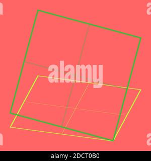 Inclinaison, inclinaison, grille diagonale, carrés de maillage illustration vectorielle géométrique abstraite. Rotation, grille inclinée, treillis, élément de réseau – illustration vecteur de stock Illustration de Vecteur