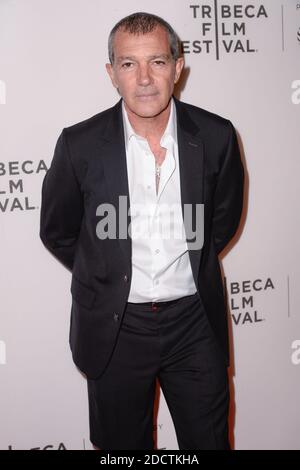 Antonio Banderas assister à la première du Genius : Picasso lors du Tribeca film Festival 2018 au BMCC Tribeca PAC à New York, NY, USA, le 20 avril 2018. Photo de Julien Reynaud/APS-Medias/ABACAPRESS.COM Banque D'Images