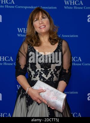 Le PDG de la Creative Coalition Robin Bronk arrive pour le dîner annuel 2018 de la White House Corintimés Association à l'hôtel Hilton de Washington le samedi 28 avril 2018 à Washington, DC, Etats-Unis. Photo de Ron Sachs/CNP/ABACAPRESS.COM Banque D'Images