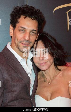 Tomer Sisley et sa femme Sandra Sisley assistante au 39e Festival mondial du Cirque de Demain, au Cirque Phenix, pelouse de Reuilly, Paris, France, le 04 fevrier 2018. Photo de Nasser Berzane/ABACAPRESS.COM Banque D'Images