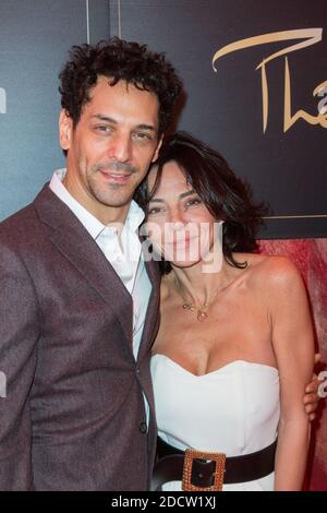 Tomer Sisley et sa femme Sandra Sisley assistante au 39e Festival mondial du Cirque de Demain, au Cirque Phenix, pelouse de Reuilly, Paris, France, le 04 fevrier 2018. Photo de Nasser Berzane/ABACAPRESS.COM Banque D'Images