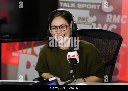 Exclusivité - Nathalie Pechalat sur RMC Sport à Paris, France, le 5 février 2018. Photo de Laurent Zabulon/ABACAPRESS.COM Banque D'Images