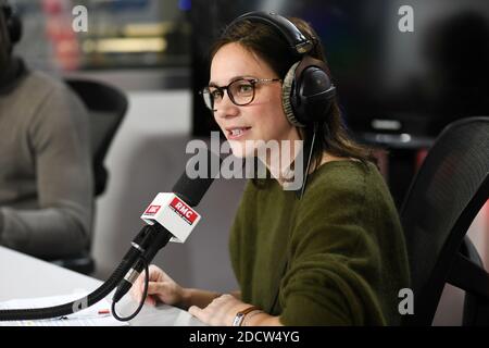 Exclusivité - Nathalie Pechalat sur RMC Sport à Paris, France, le 5 février 2018. Photo de Laurent Zabulon/ABACAPRESS.COM Banque D'Images