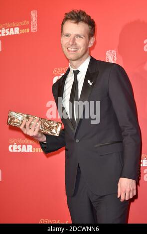 Antoine Reinartz lors de la 43e cérémonie annuelle des césarars du film, qui s'est tenue à la salle Pleyel à Paris, France, le 2 mars 2018. Photo de Berzane-Marechal-Wyters/ABACAPRESS.COM Banque D'Images