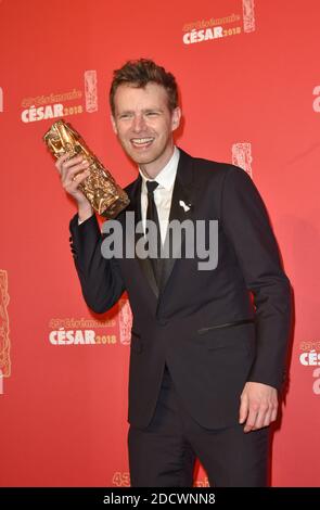 Antoine Reinartz lors de la 43e cérémonie annuelle des césarars du film, qui s'est tenue à la salle Pleyel à Paris, France, le 2 mars 2018. Photo de Berzane-Marechal-Wyters/ABACAPRESS.COM Banque D'Images