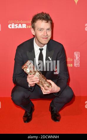 Antoine Reinartz lors de la 43e cérémonie annuelle des césarars du film, qui s'est tenue à la salle Pleyel à Paris, France, le 2 mars 2018. Photo de Berzane-Marechal-Wyters/ABACAPRESS.COM Banque D'Images