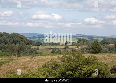 La cage à Lyme Park vue de Moorside Lyme Handley Poynton Cheshire Angleterre Banque D'Images