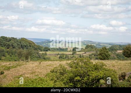 La cage à Lyme Park vue de Moorside Lyme Handley Poynton Cheshire Angleterre Banque D'Images