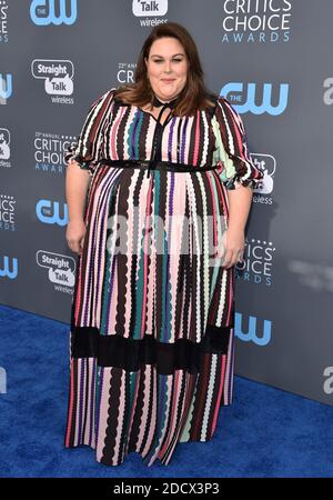 Chrissy Metz assiste au 23e prix du choix des critiques annuel à Barker Hangar le 11 janvier 2018 à Santa Monica, Los Angeles, CA, Etats-Unis. Photo de Lionel Hahn/ABACAPRESS.COM Banque D'Images