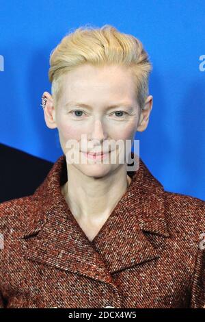 Tilda Swinton assiste au photocall de l'île des chiens lors du 68e Festival international du film de Berlin (Berlinale) à Berlin, en Allemagne, le 15 février 2018. Photo d'Aurore Marechal/ABACAPRESS.COM Banque D'Images