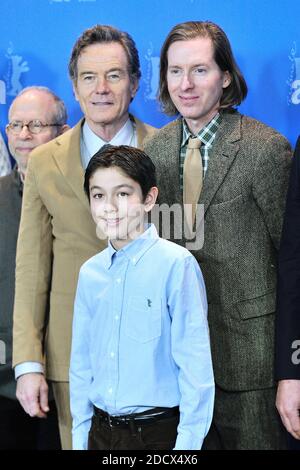 Bryan Cranston, Wes Anderson et Koyu Rankin assistent au photocall de l'île de Dogs lors du 68e Festival international du film de Berlin (Berlinale) à Berlin, en Allemagne, le 15 février 2018. Photo d'Aurore Marechal/ABACAPRESS.COM Banque D'Images