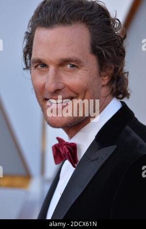 Matthew McConaughey arrive au 90e prix annuel de l'Académie (Oscars) qui s'est tenu au Dolby Theatre de Los Angeles, CA, USA, le 4 mars 2018. Photo de Lionel Hahn/ABACAPRESS.COM Banque D'Images