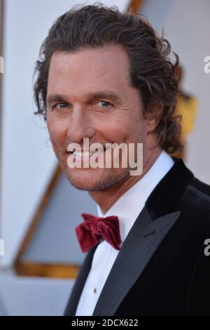 Matthew McConaughey arrive au 90e prix annuel de l'Académie (Oscars) qui s'est tenu au Dolby Theatre de Los Angeles, CA, USA, le 4 mars 2018. Photo de Lionel Hahn/ABACAPRESS.COM Banque D'Images