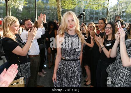 Model Georgia May Jagger lance la collection de capsules Georgia May Jagger x Morgan au Morgan Store sur l'avenue des champs-Élysées le 19 avril 2018 à Paris, en France. Photo de Laurent Zabulon/ABACAPRESS.COM Banque D'Images
